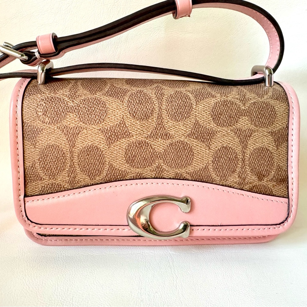 Coach Lunar Signature Logo Bandit Crossbody Powder Pink- PRICE IS FIRM